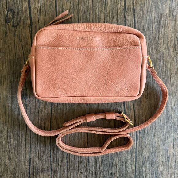 Portland Leather Handbags - QUARTZ Portland Leather Camera Bag Pink Leather Purse NEW Crossbody Bag